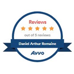 Reviews | Five Stars out of 5 reviews | Daniel Arthur Romaine | Avvo