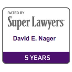 Rated By Super Lawyers | David E. Nager | 5 Years